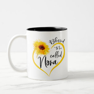 Gesegnet, als Nicht-Sonnenblumen-Geschenke bezeich Zweifarbige Tasse