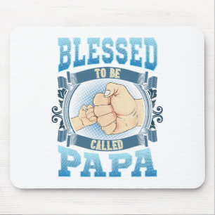 Gesegnet, als Papa Geschenke Papa Vatertag genannt Mousepad