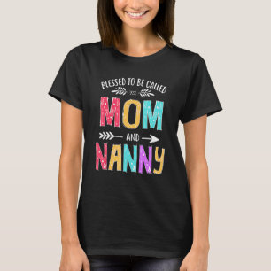 Gesegnet als Tag der Mama und Kindermädchen T-Shirt