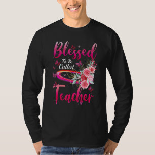 Gesegnet als "Teacher Butterfly Blume Moth" T-Shirt
