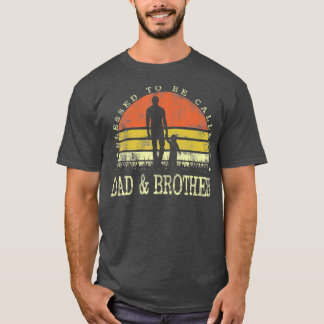 Gesegnet, als Vater und Bruder Vintagen Tag genann T-Shirt
