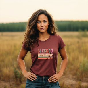 Gesegnet, Barmherzigkeit, erlöst, geliebt und geeh T-Shirt