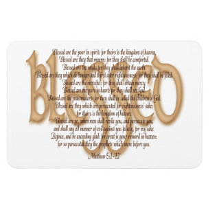 Gesegnet - Beatitudes Magnet