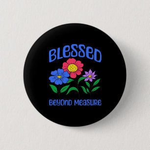 Gesegnet - Christliche Bibelvers Glaube Langarmshi Button