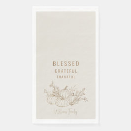 Gesegnet dankbar, dass Sie einen einfachen Pumpket Serviette