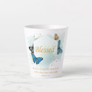 Gesegnet - Die Christliche Schmetterlingsverse der Milchtasse