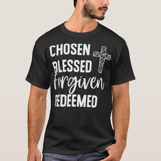 Gesegnet für Christen erlöst T-Shirt (Vorderseite)