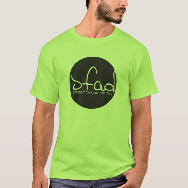 Gesegnet für einen anderen Tag Logo-T - Shirt (Vorderseite)