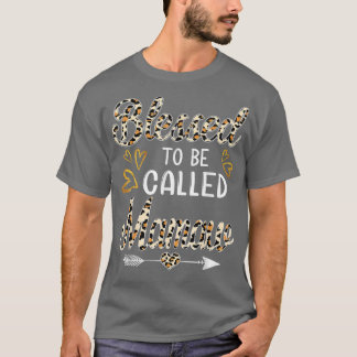 Gesegnet, genannt Mamaw Leopard Funny Mamaw Mot T-Shirt
