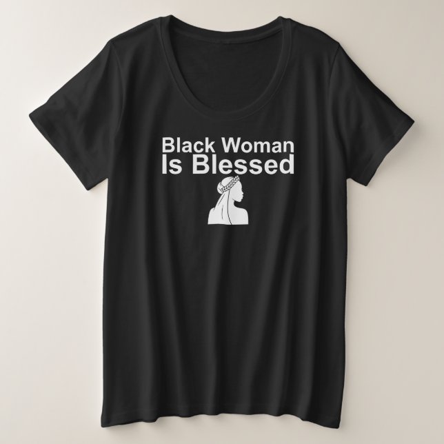 Gesegnet Große Größe T-Shirt (Design vorne)