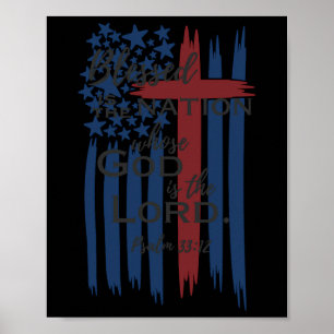 Gesegnet ist die Nation, deren Gott der Herr Ameri Poster