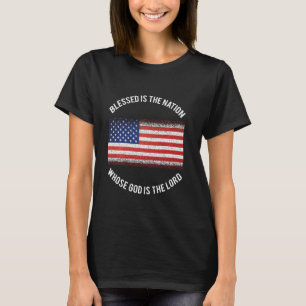 Gesegnet ist die Nation, deren Gott der Herr Chris T-Shirt