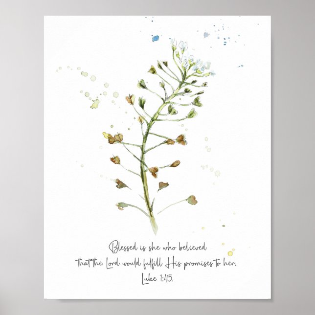 Gesegnet ist sie, die Poster geglaubt hat (Vorne)