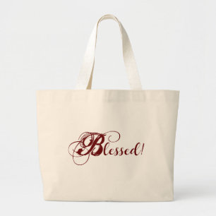 Gesegnet! Jumbo-Tasche (rot) Jumbo Stoffbeutel