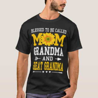 Gesegnet, Mama, Oma und Ur-Oma genannt zu werden M T-Shirt