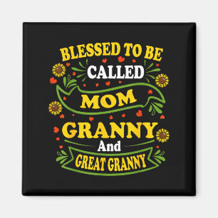 Gesegnet, Mama, Oma und Ur-Oma genannt zu werden Magnet