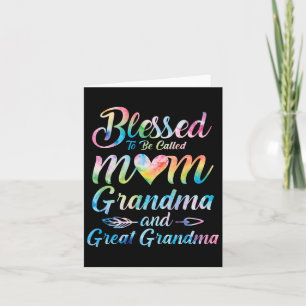 Gesegnet, Mama, Oma, Ur-Oma genannt zu werden Moti Karte