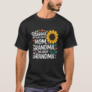 Gesegnet, Mama, Oma, Ur-Oma genannt zu werden Moti T-Shirt