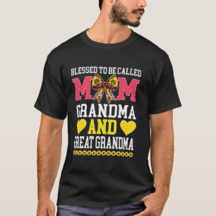 Gesegnet, Mama, Oma, Ur-Oma genannt zu werden Moti T-Shirt