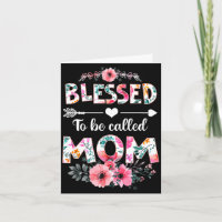 Gesegnet, Mama-T-Shirt lustige Mama Muttertag