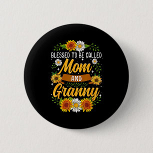 Gesegnet, Mama und Oma genannt zu werden T-Shirt S Button