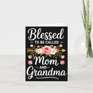 Gesegnet, Mama und Oma-Shirt für Frauen genannt zu Karte