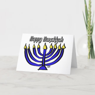 Gesegnet Menorah Karte