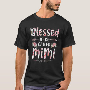 Gesegnet, Mimi Floral Mutter Tag Männer werden Wo T-Shirt