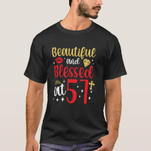 Gesegnet mit 57 Jahren 57. Geburtstag Es ist mein  T-Shirt