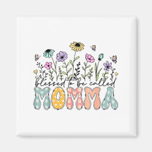 Gesegnet, Muttertags-Mama Floral genannt zu werden Magnet