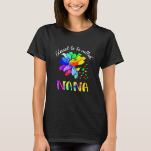 Gesegnet, Nana Floral Nana Mother's Da genannt zu T-Shirt