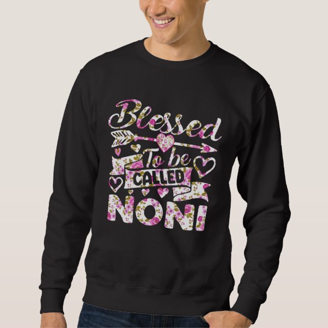 Gesegnet Noni genannt zu werden   Oma Muttertag Sweatshirt (Vorderseite)