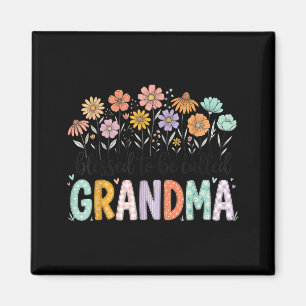 Gesegnet, Oma Blumen zum Muttertag genannt zu werd Magnet