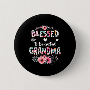 Gesegnet, Oma genannt zu werden T-Shirt lustige Om Button