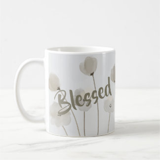Gesegnet Religiöse Inspiration Moderne Blumenwelt Kaffeetasse
