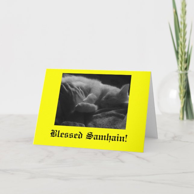 Gesegnet Samhain! Karte (Vorderseite)