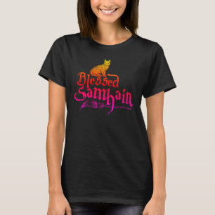 Gesegnet Samhain - KatzenHexen Räume 1a T-Shirt