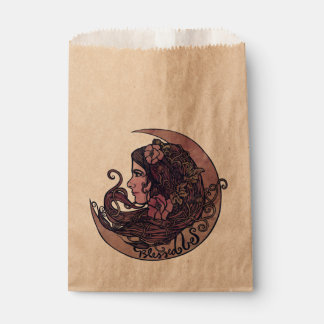 Gesegnet sei Moon Goddess Pagan Art Geschenktütchen