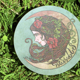 Gesegnet sei Moon Goddess Pagan Einladung