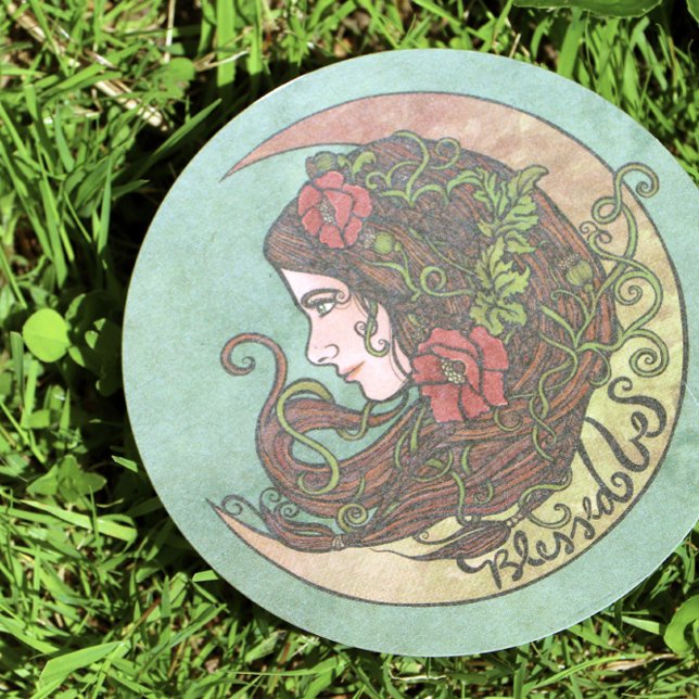 Gesegnet sei Moon Goddess Pagan Einladung (Von Creator hochgeladen)