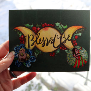 Gesegnet sei Triple Moon Goddess Holly Weihnachten