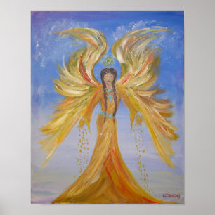 Gesegnet Seraphim Mother Angel Poster