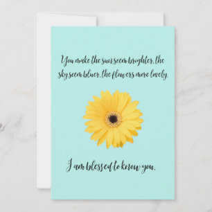 Gesegnet, Sie zu kennen Dankeskarte