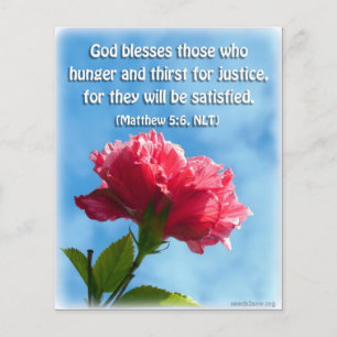 Gesegnet sind die, die Hunger und Durst haben Flyer