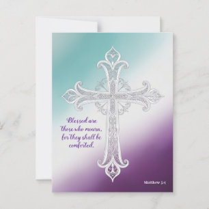 "Gesegnet sind die, die trauern" Matthew 5:4 Postk Postkarte