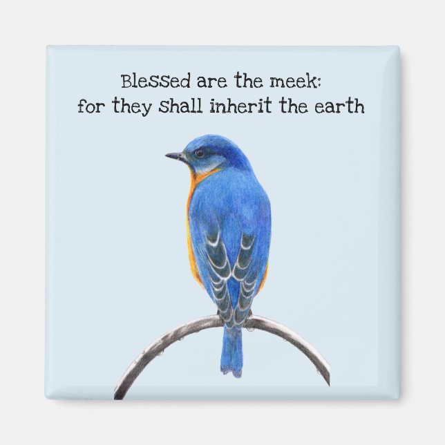 Gesegnet sind die Meek Bluebird Magnet (Vorne)
