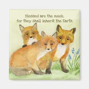 Gesegnet sind die sanften Füchse Magnet