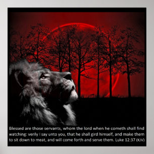 Gesegnet sind diejenigen, die auf den Herrn warten Poster