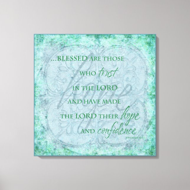 Gesegnet sind diejenigen, die der Leinwand des Her (Vorderseite)