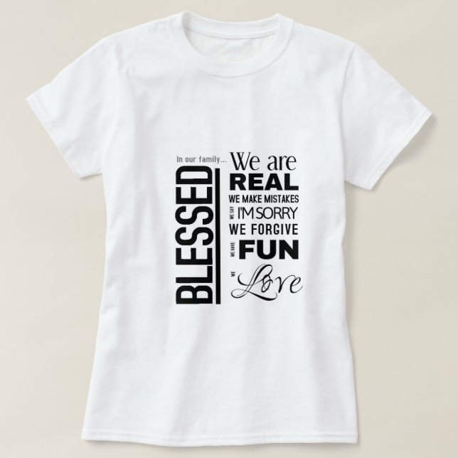 gesegnet T-Shirt (Design vorne)